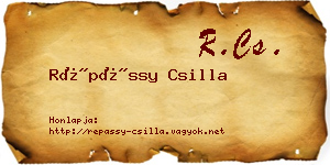 Répássy Csilla névjegykártya