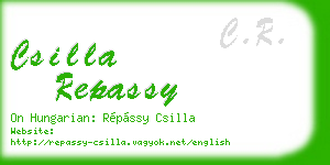 csilla repassy business card