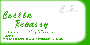 csilla repassy business card